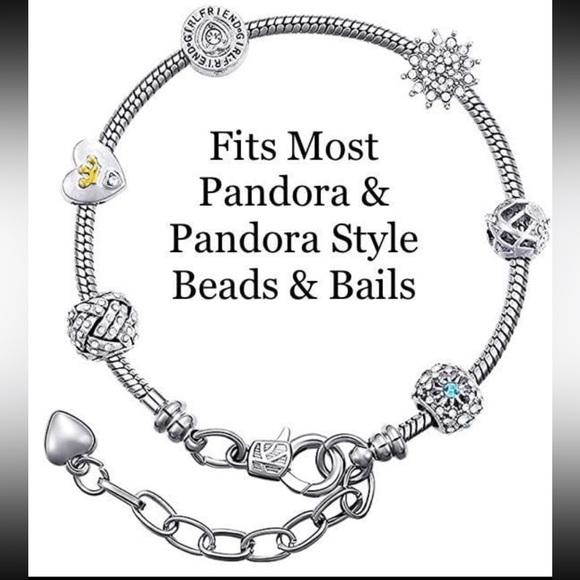 10 Europeon Pandora Style Snake Chain Bracelets DIY Jewelry Making BULK Lot - Picture 5 of 10